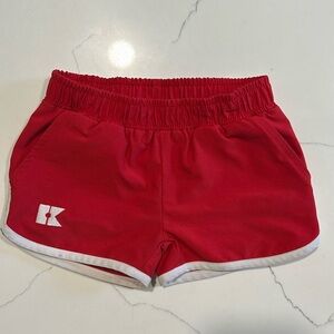 Courtside Kids 2T red retro super shorts